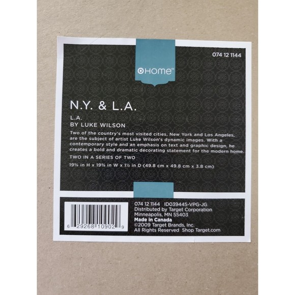 L.A. by Luke Wilson - Los Angeles Hollywood Rodeo Canvas Art 19"x19" - Picture 5 of 5